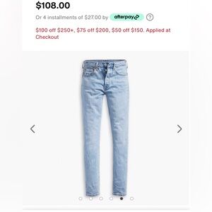Levi’s 501 denim